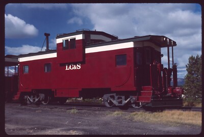 Original Schienen-Dia - LCS Leadville Colorado & Southern Nr. # Leadville CO 9-1988