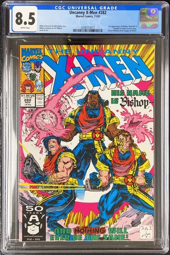 Uncanny X-Men #282 CGC 8.5 1st Appearance of Bishop 1991