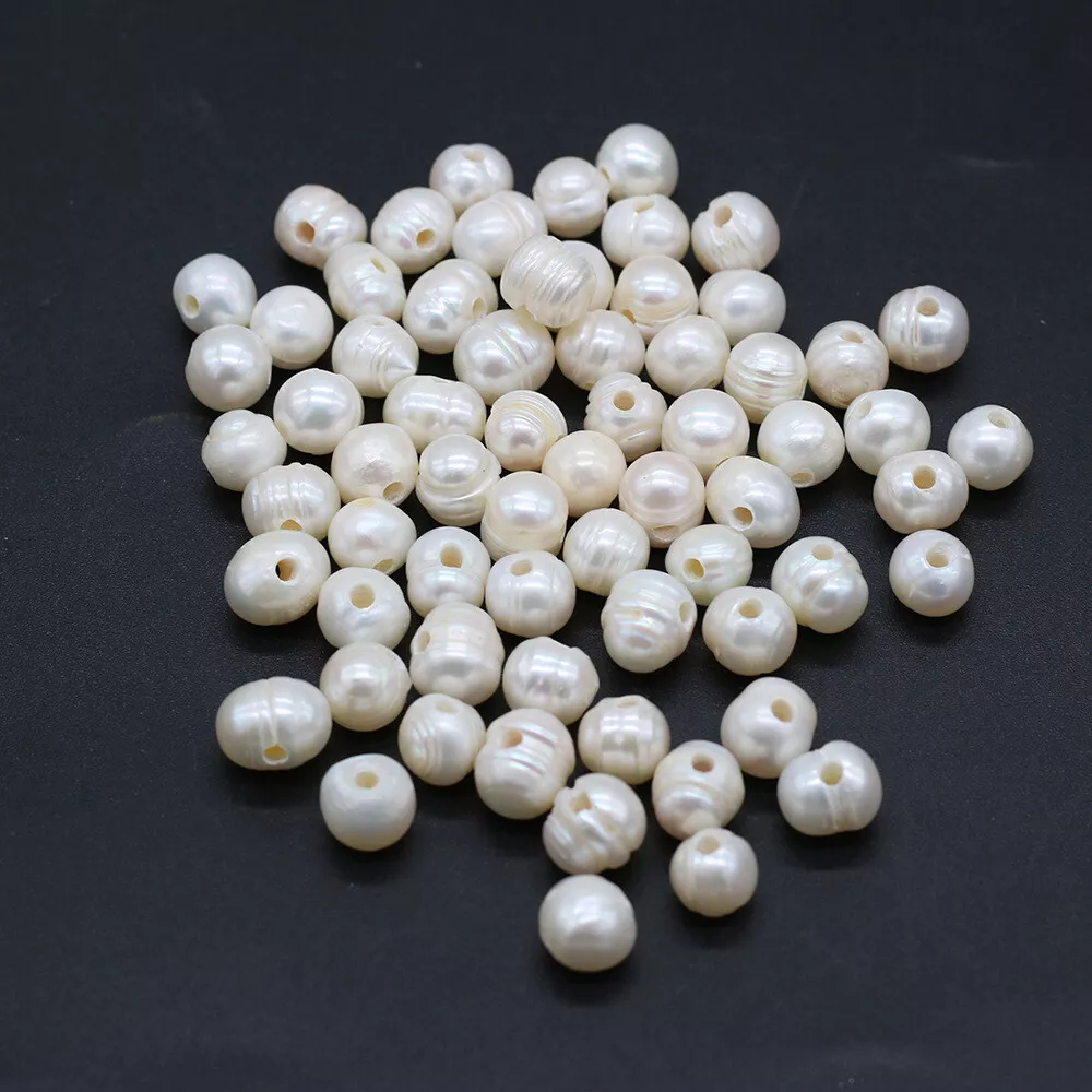 3mm-10mm Natural White Pearls Beads Irregular Freshwater Pearl Spacer Beads  for Jewelry Making Diy Bracelet Necklace