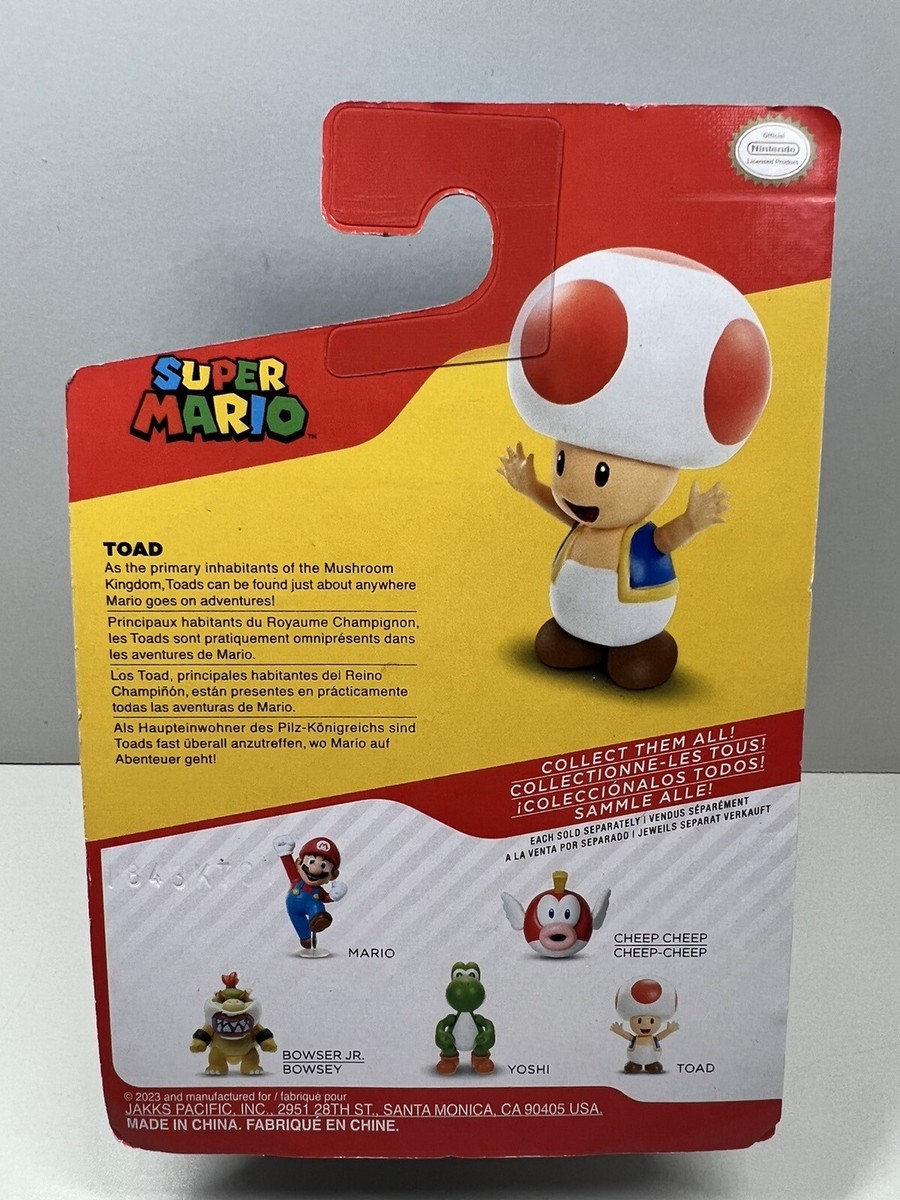 Toad Super Mario 2 inch Nintendo New Toy 2023 ~ Free Shipping | eBay