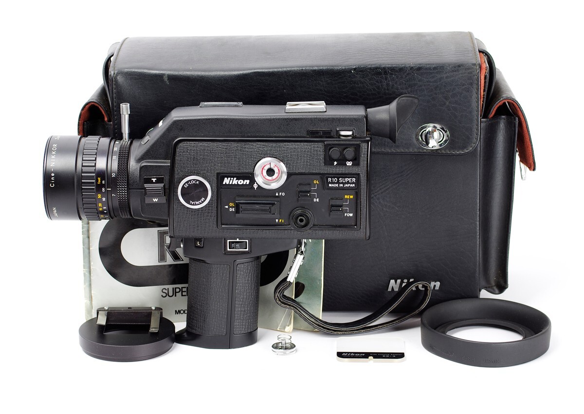 Nikon R10 Super Super 8 Movie Camera with Cine Nikkor Zoom Nikon R10 Super Super 8 Movie Camera with Cine Nikkor Zoom