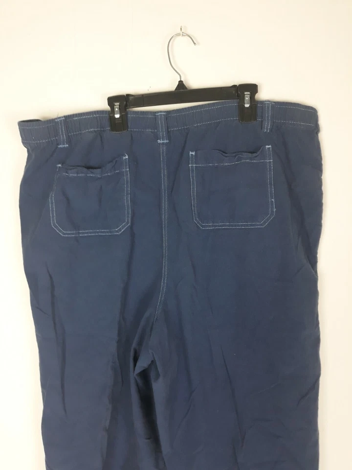 Pantalones cortos azules Cappagallo talla grande 1X para mujer Foto 4 de 4