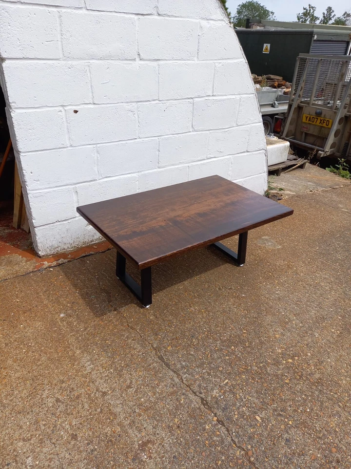Brand New Hand made Stained Ash Coffee Table - Image 2 of 4
