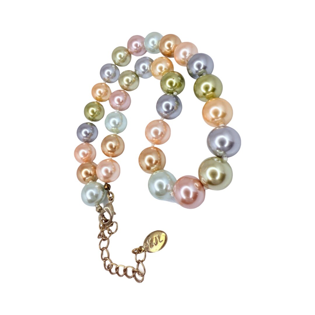 Kenneth J Lane  Pearl Necklace Easter Inaugural P… - image 1