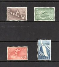 S0843   Norway   1966   sports  skiing   4v.   MNH