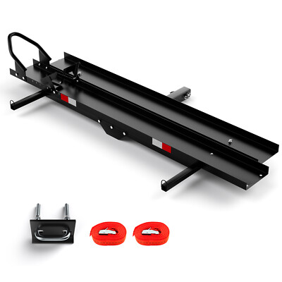 IRONMAX Bike Motorcycle Carrier Truck Pick Up Hauler Hitch Rack Trailer Ramp