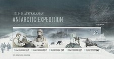 Australia AAT Antarctica Exploration 2013 Imperforate Minisheet x 1