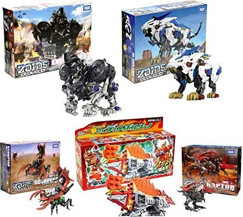 ZOIDS ZW01 Wild Liger ZW04 Scorpia ZW09 Raptor ZW10 Knuckle ZOIDS ZW01 Wild Liger ZW04 Scorpia ZW09 Raptor ZW10 Knuckle