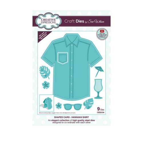 Hawaiian Shirt Metal Die Cut Stencil 