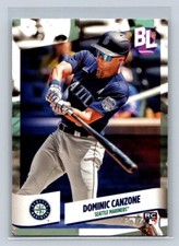 2024 Topps Big League Baseball Rookie Card #136 Dominic Canzone Seattle Mariners. rookie card picture