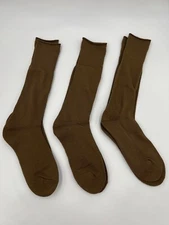 3 Pairs NEW US Military Issue Coyote Stretch Fit Boot Socks One Size Fits Most