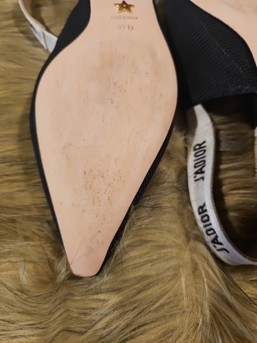 Chaussures plates Christian Dior J'adior J'adior tissu noir à bride - EU37 US7 - Photo 9/9