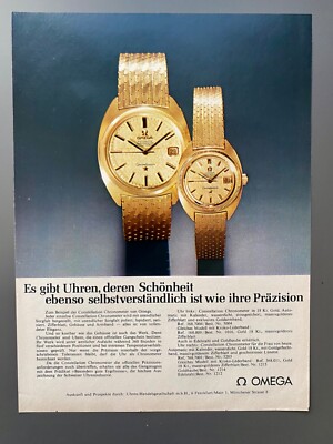 Omega Constellation Automatic Chronometer 1971 Vintage Watch Ad Werbung Reklame