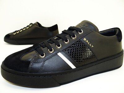Bally Roller Sneaker Laufschuhe Freizeit Sport Herren Leder Gr.42 Schwarz