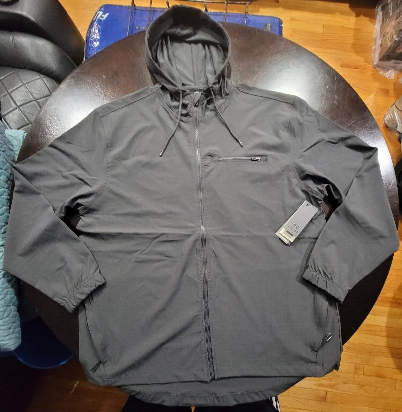 LEG3ND Men's Hoodie Performance Full Zip Windbreaker Gunite LEG3ND Men's Hoodie Performance Full Zip Windbreaker Gunite