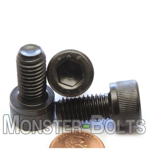 M10 Socket Head Cap Screws, 12.9 Alloy Steel w/ Black Oxide DIN 912, Coarse 1.50 - Picture 8 of 27