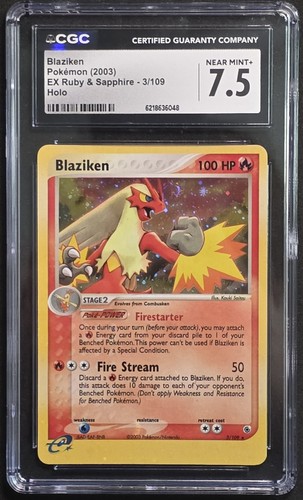 Blaziken graded CGC 7.5 for sale on eBay