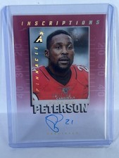 Patrick Peterson 2020 Panini One #PI-PP Pinnacle Inscriptions Auto /100