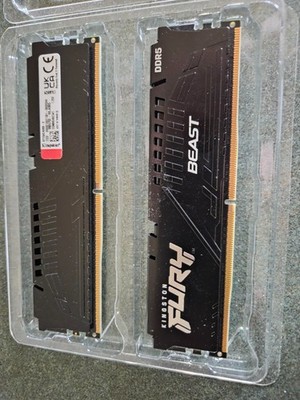 KINGSTON FURY BEAST 2x8GB (16GB) DDR5 5600 CL40 GAMING DESKTOP MEMORY