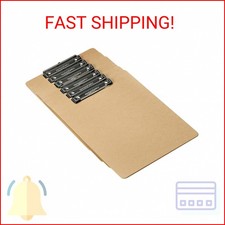 Amazon Basics Hardboard Office Clipboard, Low-Profile, Letter Size, 9" x 12.5",