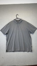Greg Norman Tasso Elba Polo Shirt Mens XL Heather Gray Five Iron Play Dry Golf