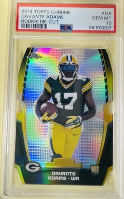 2014 Topps Chrome Rookie Die-Cuts Davante Adams #CRDC-DA Refractor RC PSA 10  