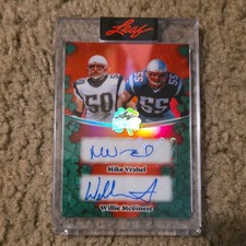 2026 Leaf Metal Mike Vrabel Willie McGinest Dual Autograph #DA-17 4/7