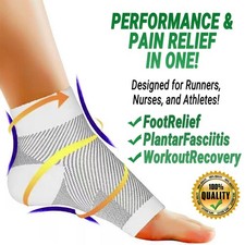 Compression Socks Ankle Support Sleeves Brace Foot Pain Relief Plantar Fasciitis