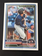 2023 Panini Stars & Stripes Jacob Wilson #84 USA Collegiate National Team A’s RC