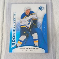 Upper Deck SP Rookie Authentics Jimmy Snuggerud #115 Blue St. Louis Blues 2025-…