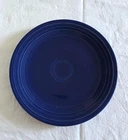 ORIGINAL FIESTA WARE 9.5" COBALT BLUE LUNCHEON PLATE HOMER LAUGHLIN c.1936-1969