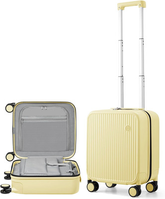 Lark Yellow 16'' Hardshell Underseat Luggage with Spinner Wheels & TSA Lock