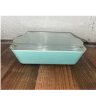 PYREX 1.5 qt Rectangle Glass Baking Dish With Lid, Vintage Original Two-Piece