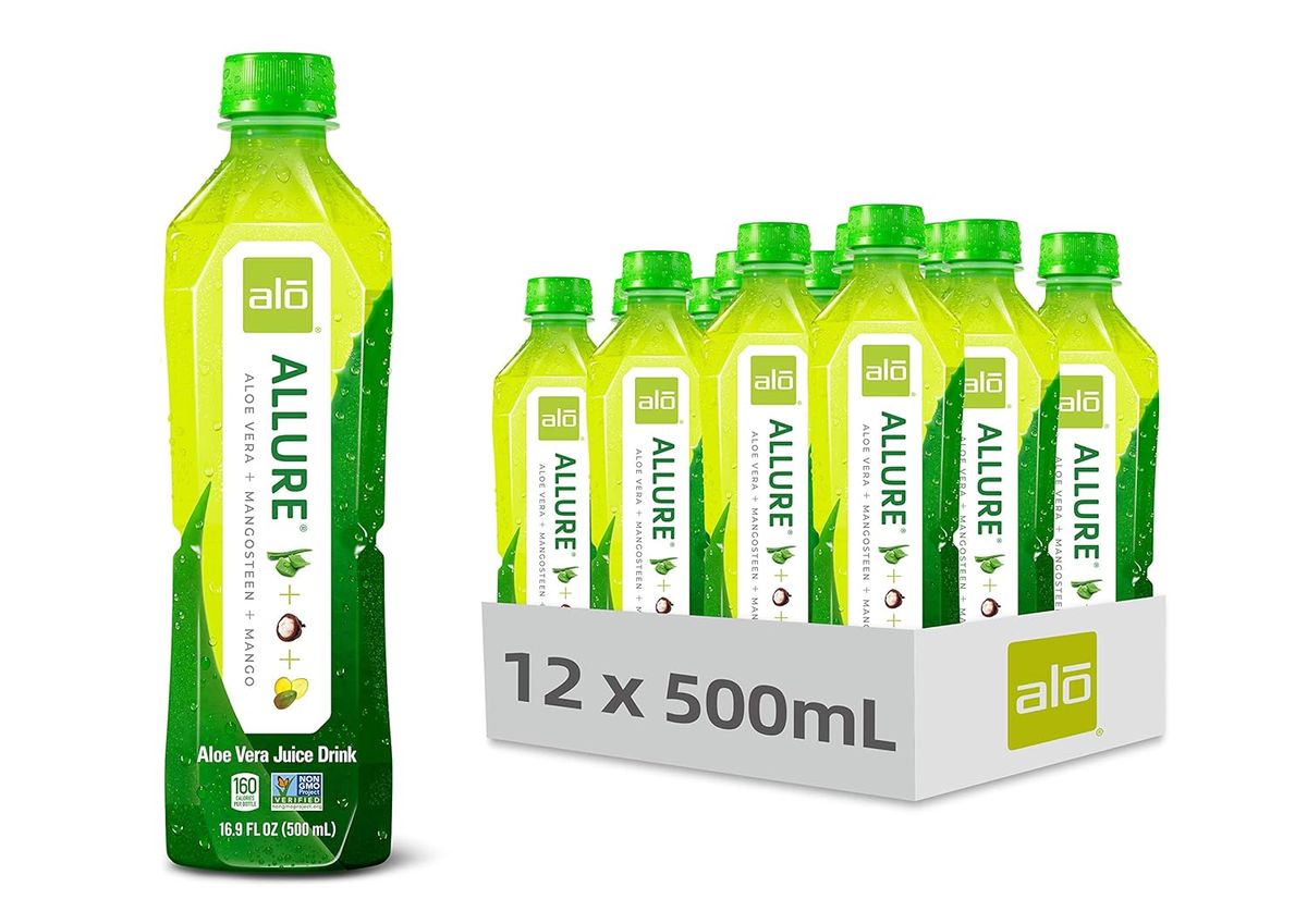 e Vera Juice Drink | ALLURE - Mangosteen + Mango | 16.9 Fl Oz, Pack of 12 | Plant | eBay