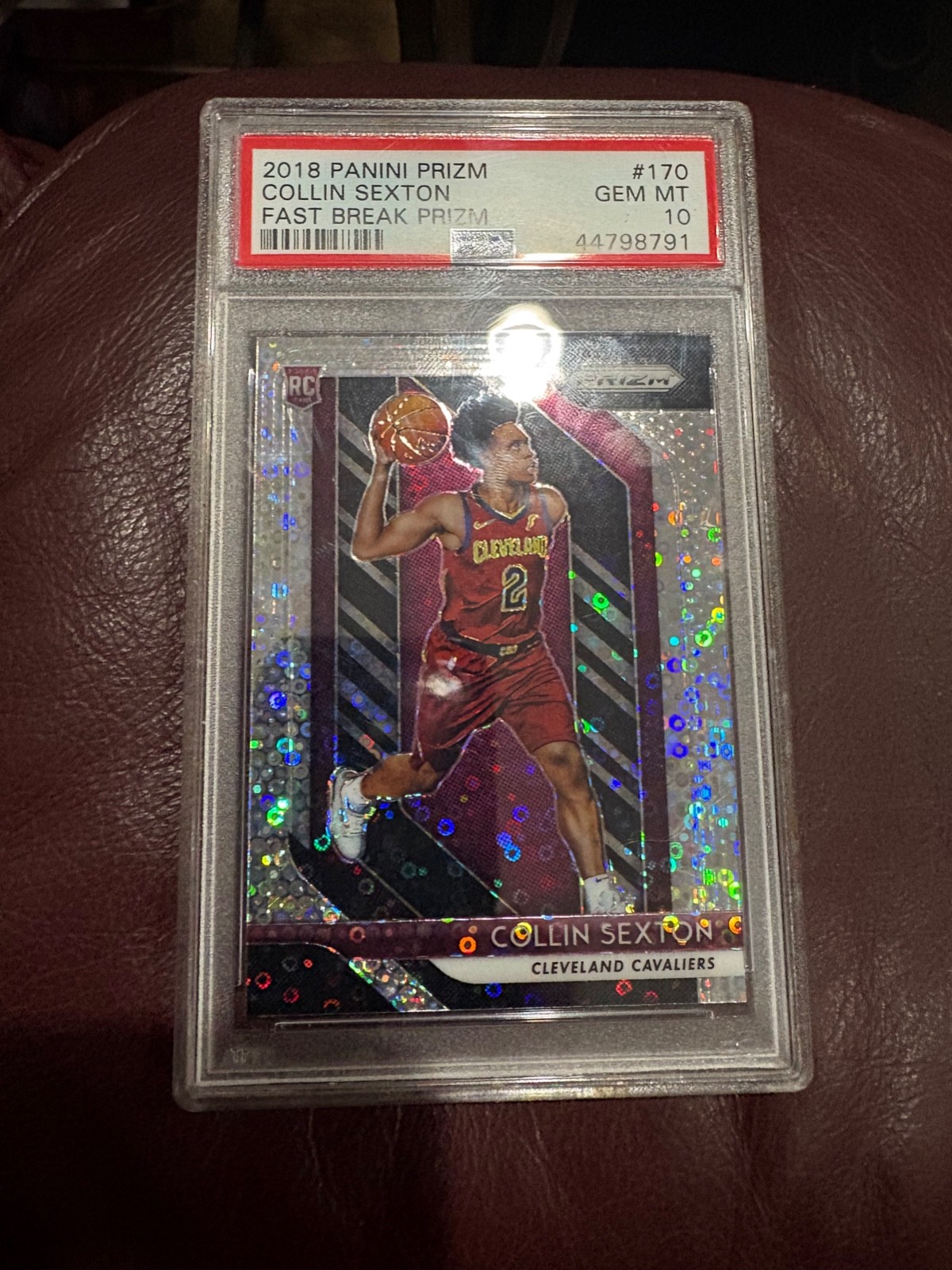 Collin Sexton 2018 Panini Prizm Fast Break Prizm #170 PSA 10 Rookie Card