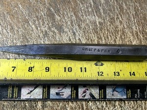 Vtg Chicago Milwaukee St Paul & Pacific Railroad 9” Inch Chisel Marked CMStP&P R