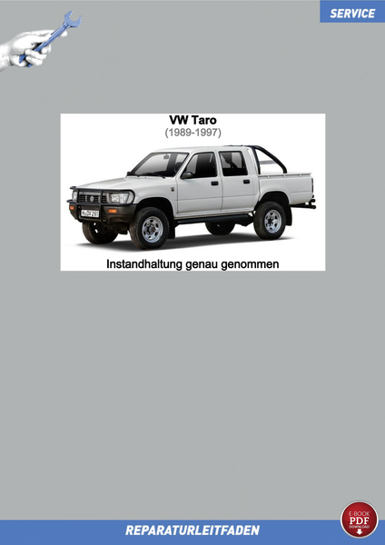 PDF VW Taro 1989-1997 Reparaturanleitung Instandhaltung Inspektion Service-image