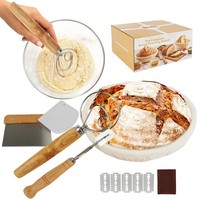 BrotgäRkorb Aus NatüRlichem Rattan Rund Handgefertigt Mit ZubehöR Set Zum Backen