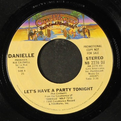 DANIELLE: let's have a party tonight / mono CASABLANCA 7'' Single 45 RPM