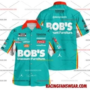 Denny Hamlin Nascar Racing 2026 Uniform Hawaiian Polo Shirts