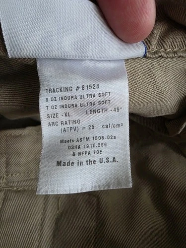 National Safety Apparel Arc Flash Suit 25 Cal W/ Glove Inflator image 3