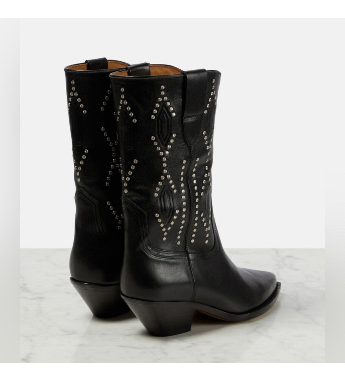 Isabel Marant Dahope Embellished Studded Boots 37 New In Box image 4