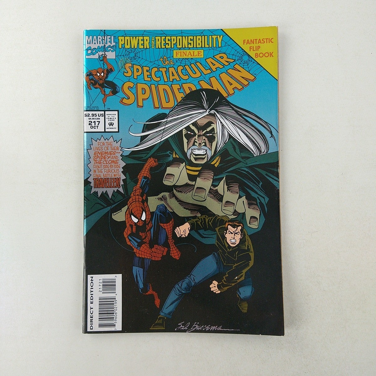 The Spectacular Spider-Man #217 Foil Flip Cover (1994 Marvel