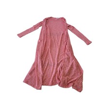 NWT LuLaRoe Womens Pink Cardigan Sarah XS Open Front Long