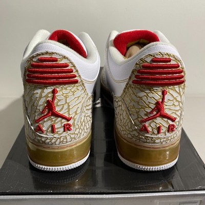 Size 12.5 - Nike Air Jordan Fusion 3 Premier White Gold Best On