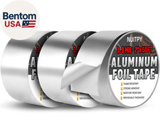 3 Pack Aluminum Foil Tape, 3.9 Mil 2" X 150 Feet Total Foil Tape, Silver High Te