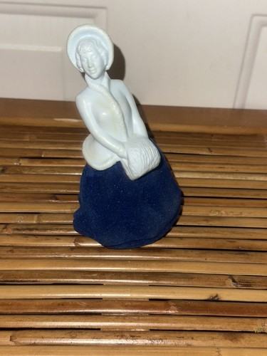 Vintage AVON Skater's Waltz Charasma Cologne (BLUE) Full Bottle Skirt Is Velour - Bild 20 von 20