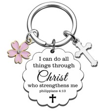 Religious Keychain Gifts for Women Faith Based Gifts for Christian Women
