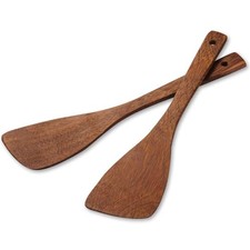 Wooden Spatula for Non Stick Cookware,Wood Utensils Set for A2-13"x3.1"