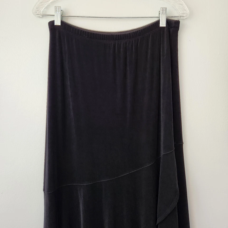 Falda Chicos Travelers para mujer 1 EE. UU. M negra ajustada tejida envolvente sintética vacaciones Foto 2 de 4